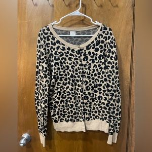 Cheetah Print Cardigan